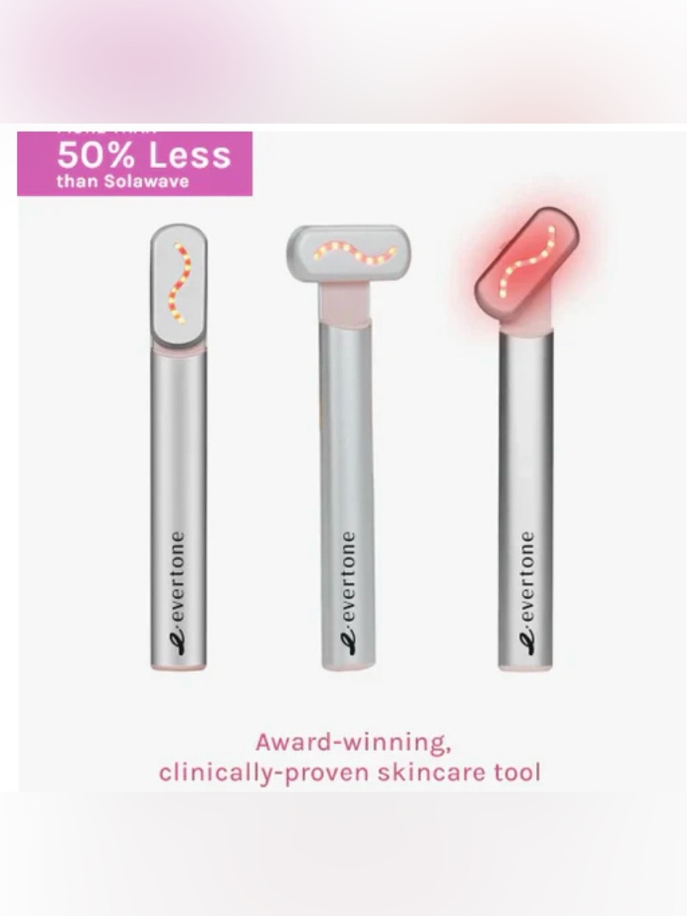 Infrawave Red Light Therapy Wand — Silver - Picture 4 of 6